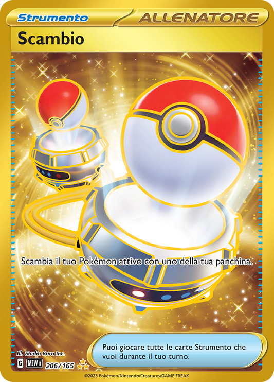 206-165 Scambio Gold Rara Segreta MEW 151  ITA NM
