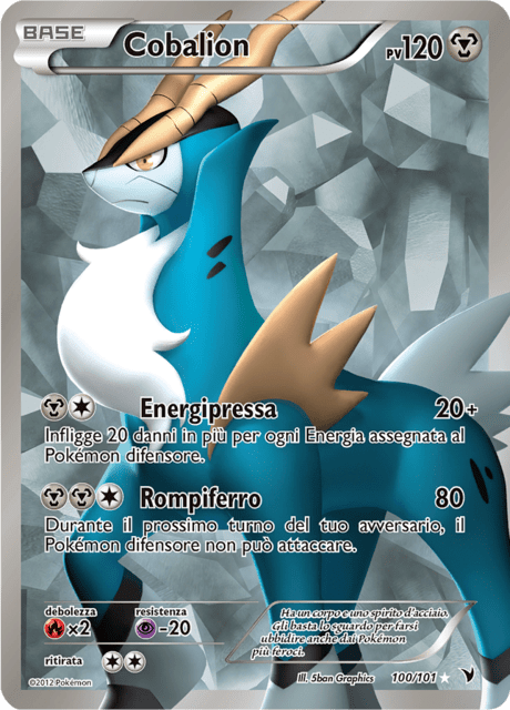 100-101 Cobalion Full Art NVI Vittorie Regali ITA EXCELLENT