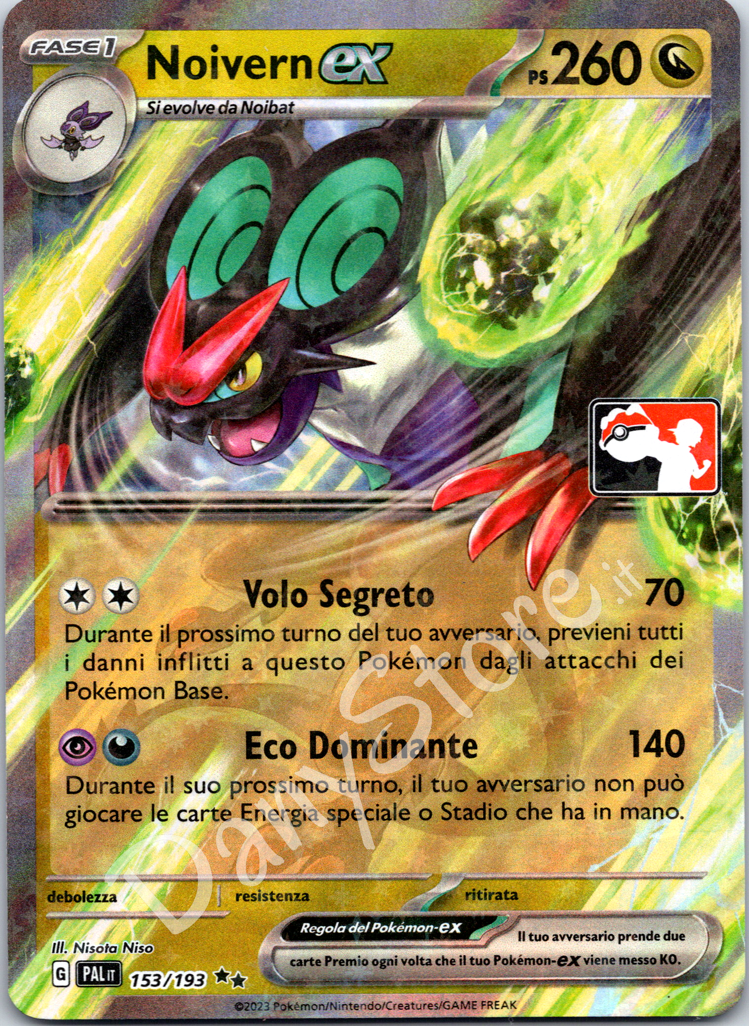 153-193  Noivern ex Premio Play Pokémon PAL Evoluzione a PaldeaITA NM
