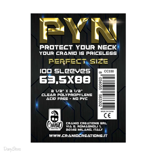 PYN Sleeves Perfect Size 63.5x88mm (100 Pezzi) - Trasparente