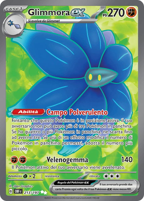 213-197 Glimmora ex Full Art OBF Ossidiana Infuocata ITA NM