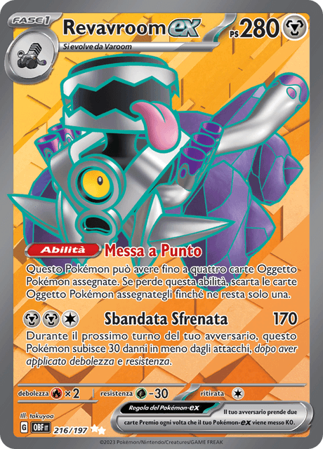 216-197 Revavroom ex Full Art OBF Ossidiana Infuocata ITA NM