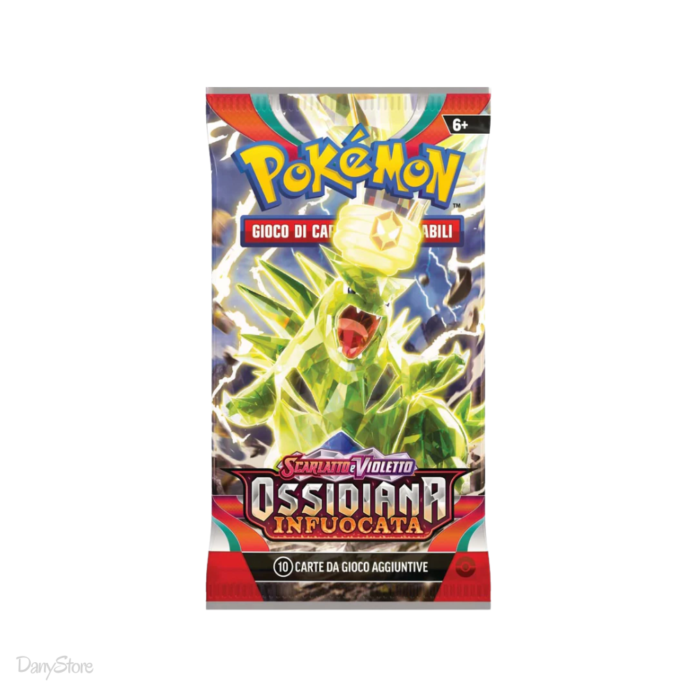 Pokémon Ossidiana Infuocata Busta 10 carte ITA
