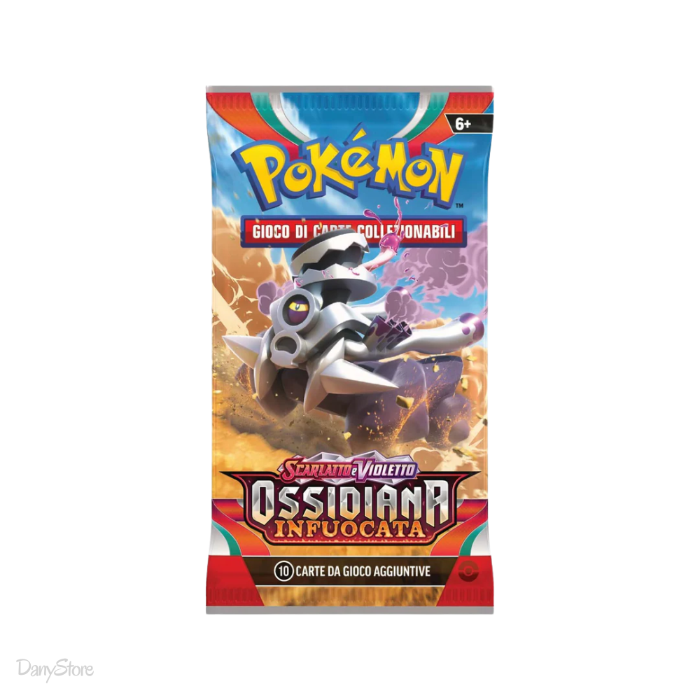 Pokémon Ossidiana Infuocata Busta 10 carte ITA