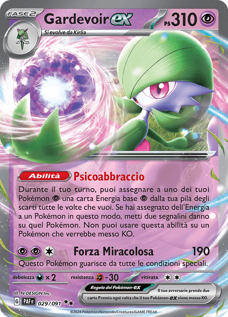 029-091 Gardevoir ex PAF Destino DI Paldea ITA NM