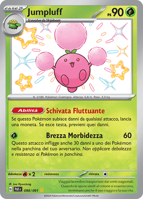 098-091 Jumpluff Shiny PAF Destino DI Paldea ITA NM
