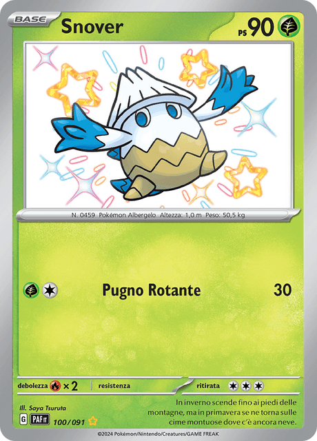 100-091 Snover Shiny PAF Destino DI Paldea ITA NM