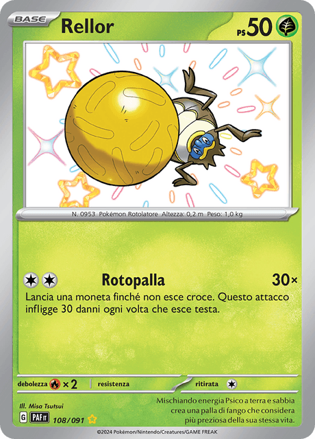 108-091 Rellor Shiny PAF Destino DI Paldea ITA NM