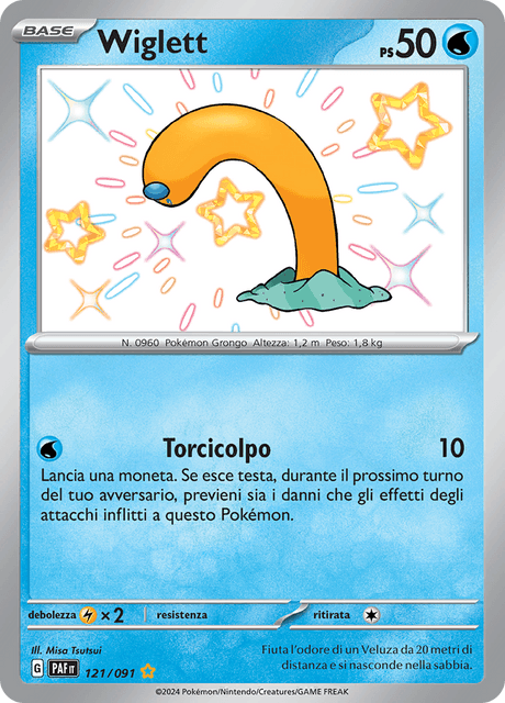 121-091 Wiglett Shiny PAF Destino DI Paldea ITA NM