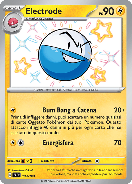 134-091 Electrode Shiny PAF Destino DI Paldea ITA NM