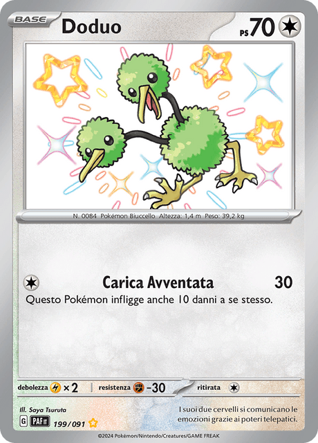 199-091 Doduo Shiny PAF Destino DI Paldea ITA NM