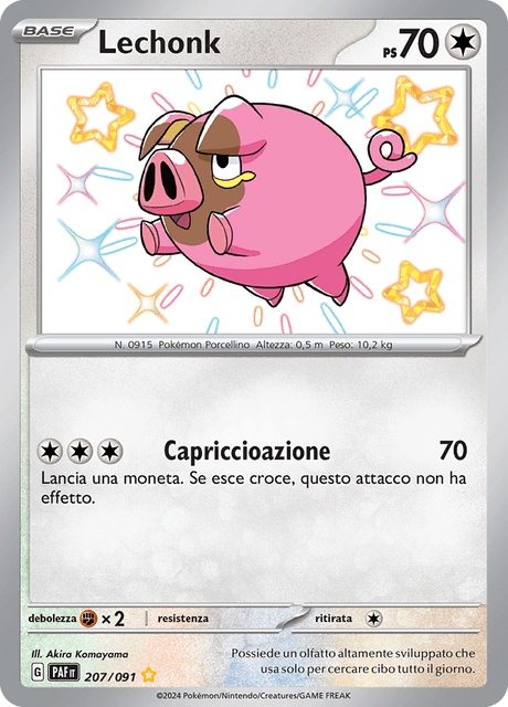 207-091 Lechonk Shiny PAF Destino DI Paldea ITA NM