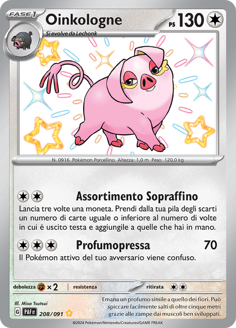 208-091 Oinkologne Shiny PAF Destino DI Paldea  ITA NM