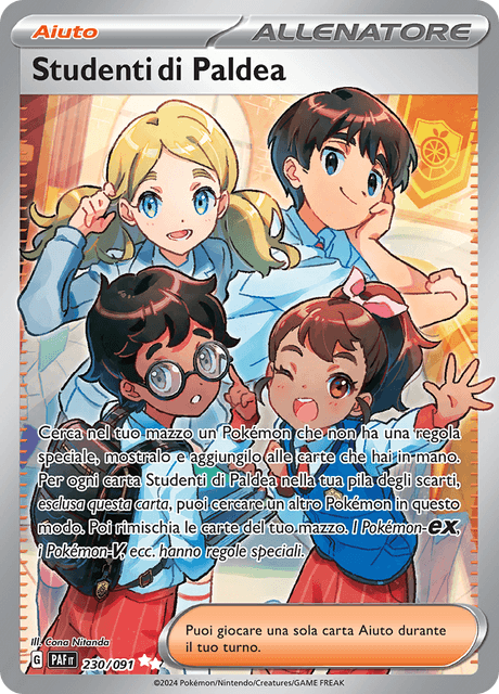 230-091 Studenti Di Paldea Full Art PAF Destino DI Paldea ITA NM