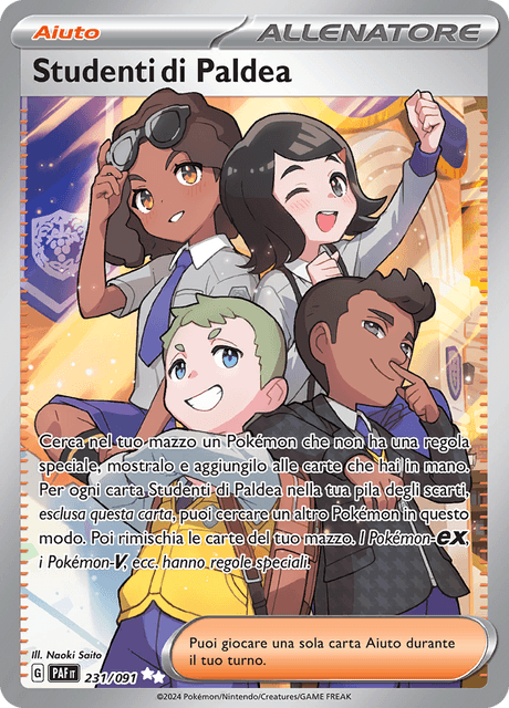 231-091 Studenti Di Paldea Full Art PAF Destino DI Paldea ITA NM