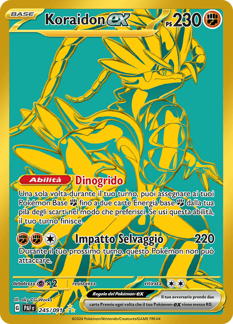 245-091 Koraidon ex Emerald Gold PAF Destino DI Paldea ITA NM