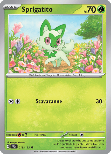 013-193 Promo Sprigatito Holo ITA NM