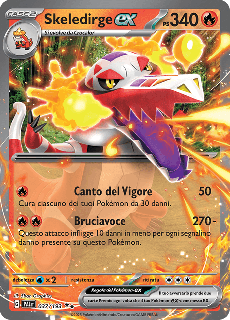 037-193 Skeledirge ex PAL Evoluzioni A Paldea ITA NM