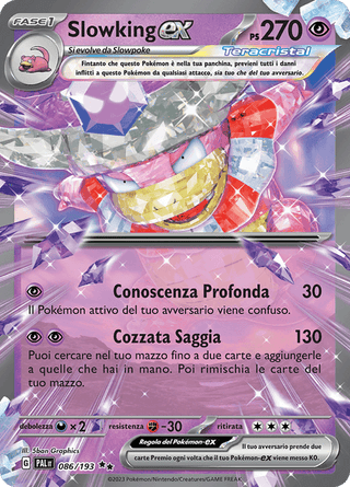 086-193 Slowking ex Full Art PAL Evoluzioni A Paldea ITA NM
