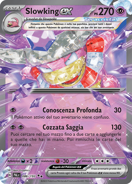 086-193 Slowking ex Full Art PAL Evoluzioni A Paldea ITA NM