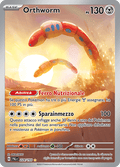 224-193 Orthworm Illustrazione Rara PAL Evoluzioni A Paldea ITA NM