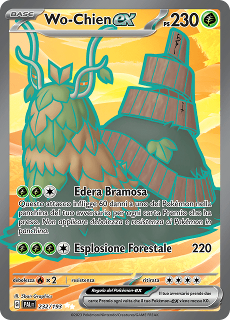 232-193 Wo-Chien ex Full Art PAL Evoluzioni A Paldea ITA NM