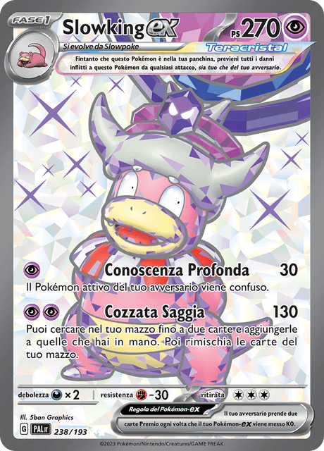 238-193 Slowking ex Teracristal Full Art PAL Evoluzioni A Paldea ITA NM