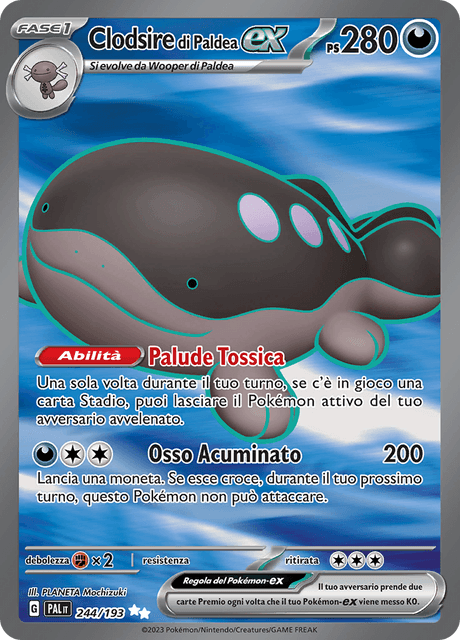 244-193 Clodsire di Paldea ex Full Art PAL Evoluzioni A Paldea ITA NM