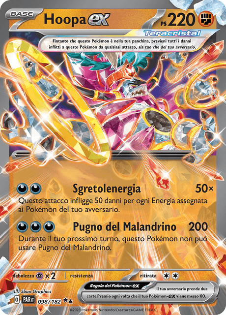 098-182 Hoopa ex PAR Paradosso Temporale ITA NM