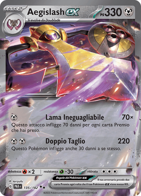 135-182 Aegislash ex PAR Paradosso Temporale ITA NM