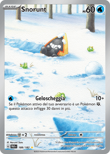 188-182 Snorunt Illustrazione Rara PAR Paradosso Temporale ITA NM