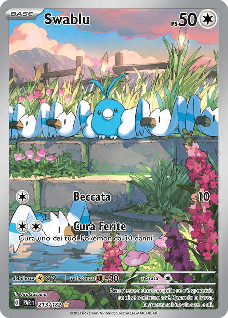 213-182 Swablu Illustrazione Rara PAR Paradosso Temporale ITA NM
