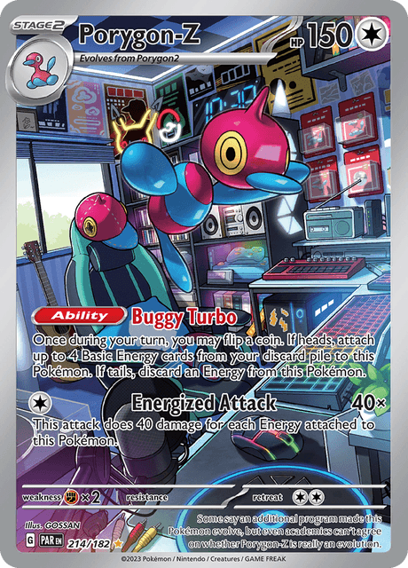 214-182 Porygon-Z Illustrazione Rara PAR Paradosso Temporale ENG NM