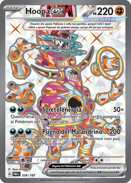 226-182 Hoopa ex Teracristal Full Art PAR Paradosso Temporale ITA NM