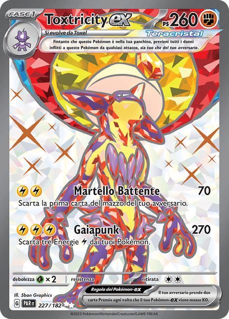 227-182 Toxtricity ex Teracristal Full Art PAR Paradosso Temporale ITA NM