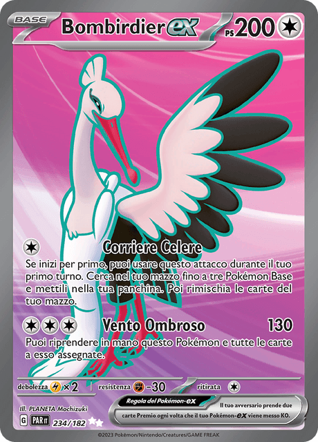234-182 Bombirdier ex Full Art PAR Paradosso Temporale ITA NM