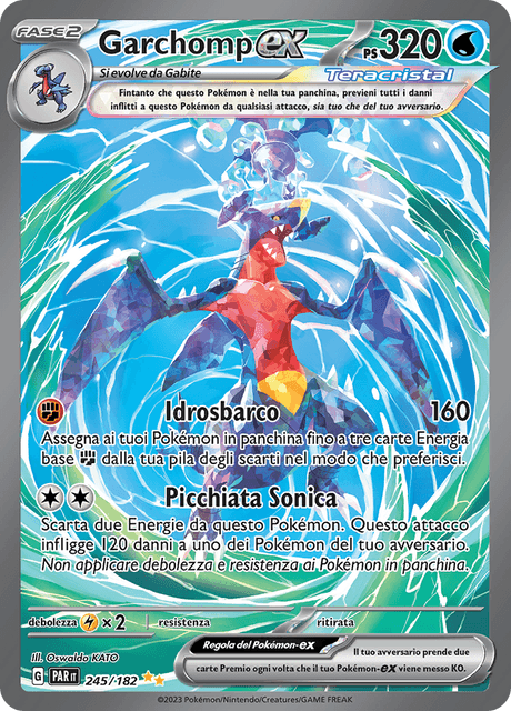 245-182 Garchomp ex Teracristal Alternative Art PAR Paradosso Temporale ITA NM
