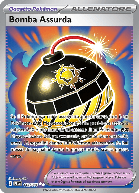 113-086 Bomba Assurda Full Art PBL Buio Pesto ITA NM