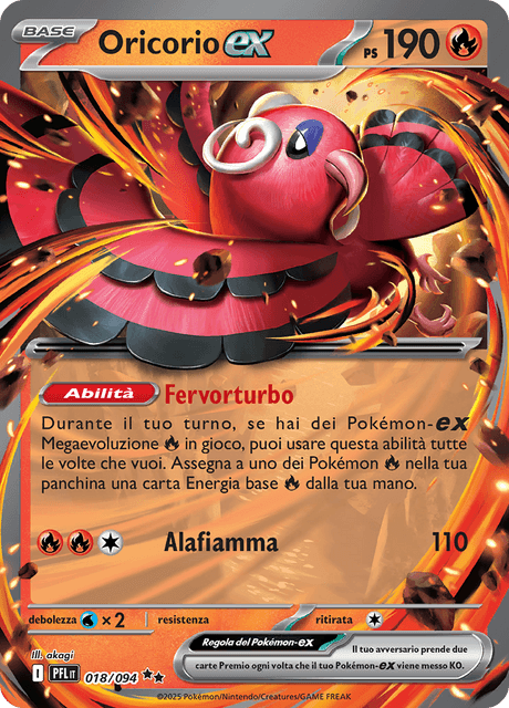 018-094 Oricorio ex PFL Fiamme Spettrali ITA NM