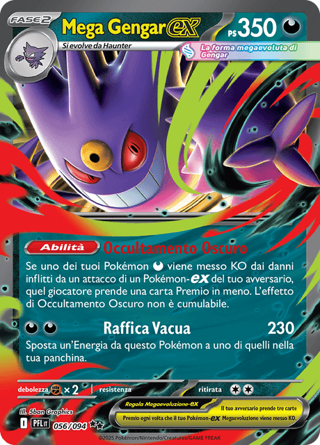 056-094 Mega Gengar ex PFL Fiamme Spettrali ITA NM
