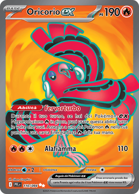 110-094 Oricorio ex Full Art PFL Fiamme Spettrali ITA NM