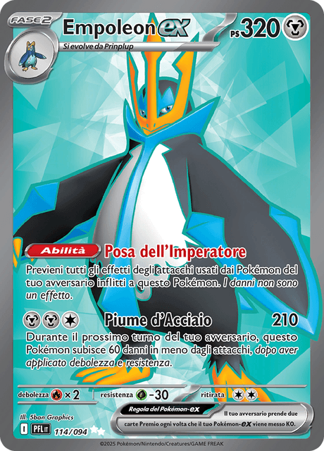 114-094 Empoleon ex Full Art PFL Fiamme Spettrali ITA NM