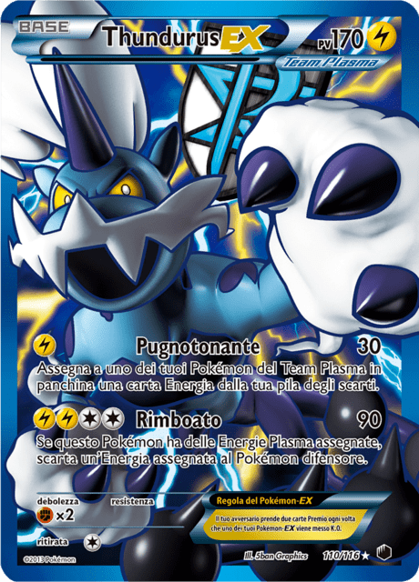 110-116 Thundurus EX PLF Glaciazione Plasma ITA POOR