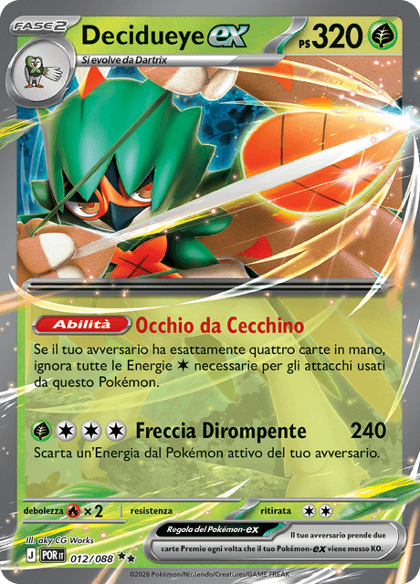 012-088 Decidueye ex POR Equilibrio Perfetto ITA NM