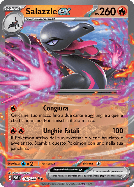 016-088 Salazzle ex POR Equilibrio Perfetto ITA NM