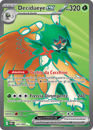 100-088 Decidueye ex  POR Equilibrio Perfetto ITA NM