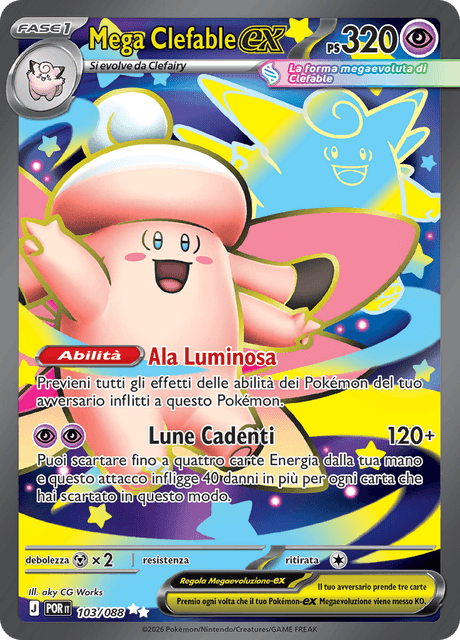 103-088 Mega Clefable ex POR Equilibrio Perfetto ITA NM