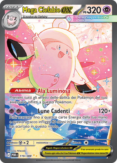 119-088 Mega Clefable ex POR Equilibrio Perfetto ITA NM