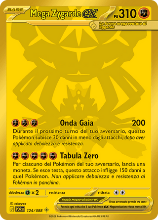 124-088 Mega Zygarde ex POR Equilibrio Perfetto ITA NM