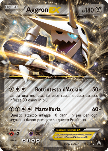 93-160 Aggron EX PRC Scontro Primordiale ITA POOR